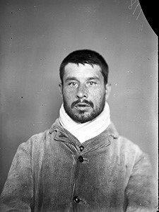 Digital image from glass plate negative of William Smith, patient at The Manor hospital, 1900