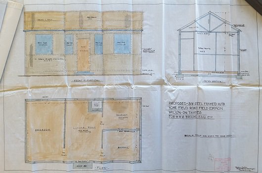 Architect plan of Hurtwood Bungalows 