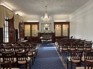 * – inside of Buckingham, Leatherhead register office