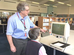 The Olivers using the closed-circuit television scanner thumbnail