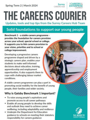 Example of the Careers Courier newsletter