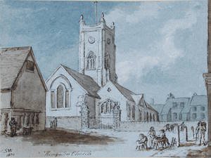 All Saints' Church Kingston upon Thames illustration 1831